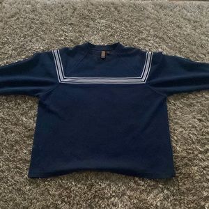 Navy blue crew neck